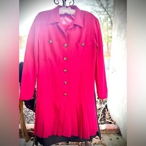 Soft Vintage Wool Drop Waist Dress, 80’s